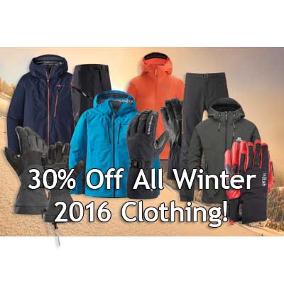 Winter 2016 Clothing Now 30% Off!